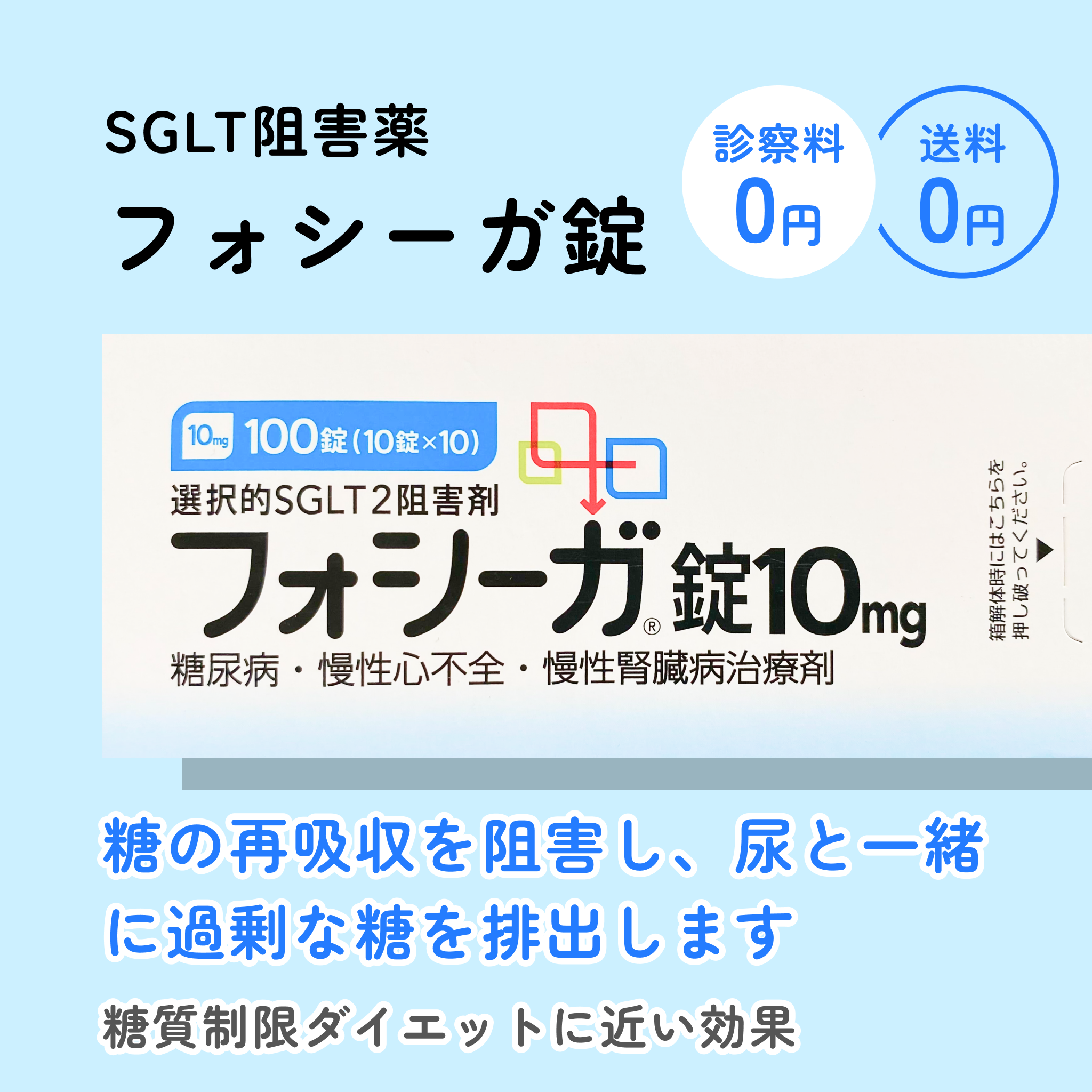 フォシーガ錠（SGLT-2）