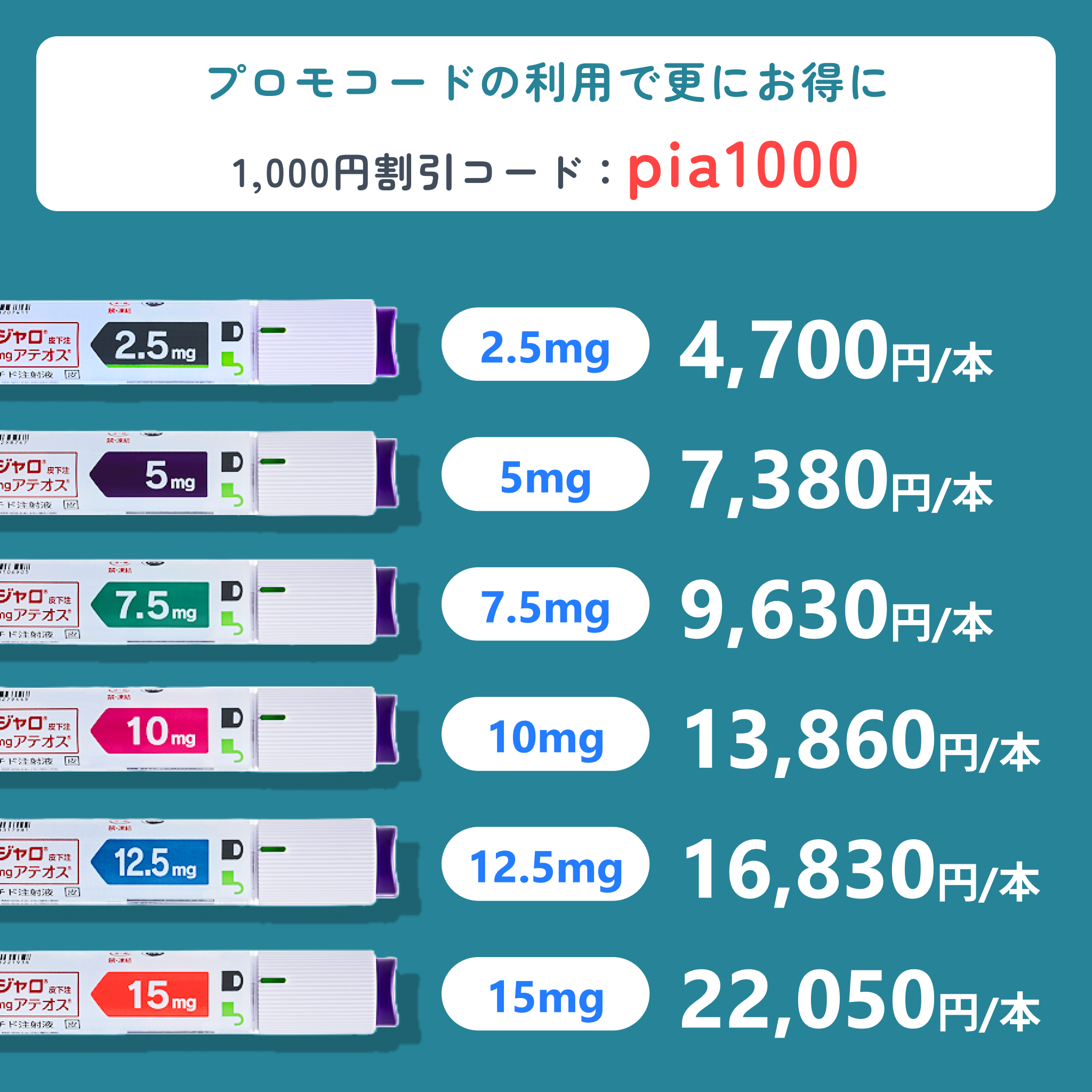 GIP・GLP-1ダイエット注射 - 送料込み・クール便配送・最短当日発送