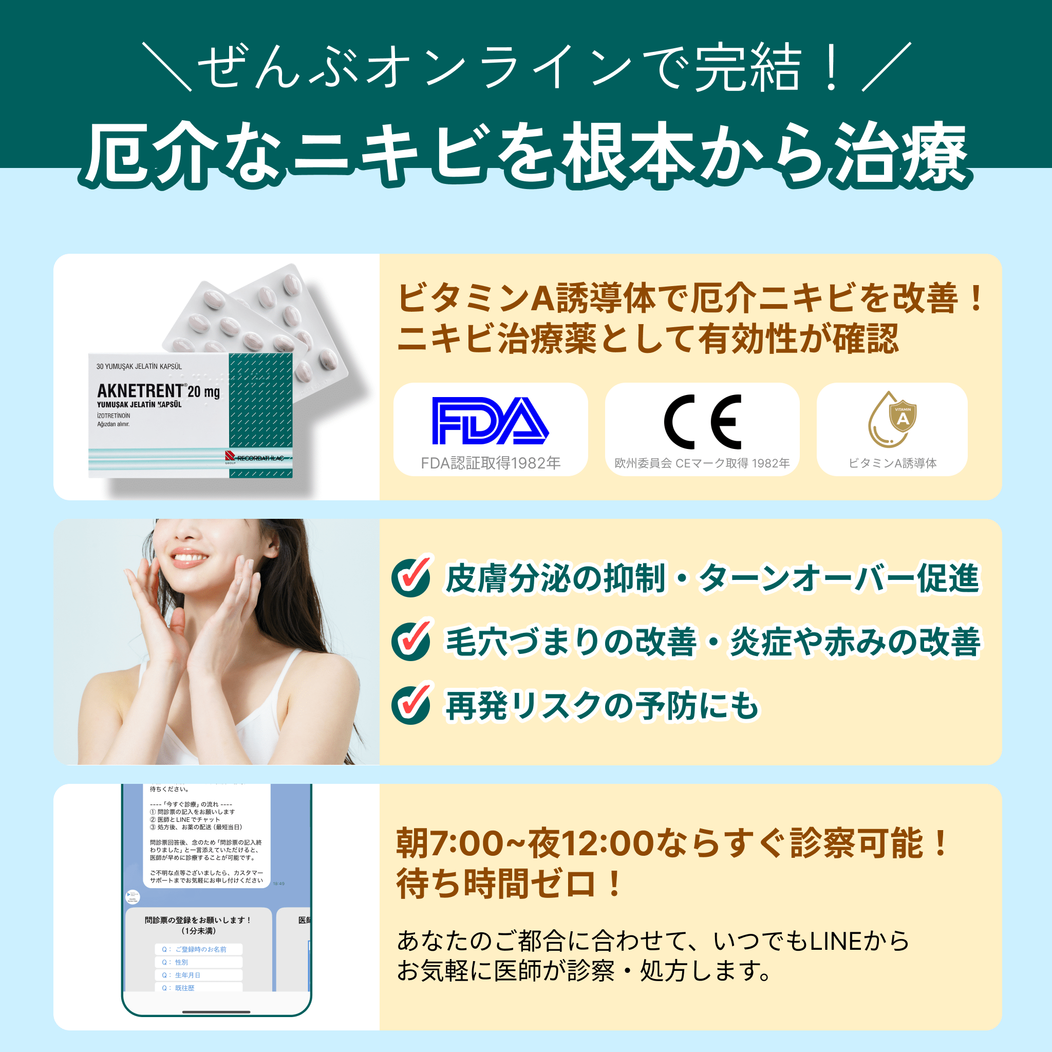 ニキビ治療 内服薬-Auvavita（オーラヴィータ）オンライン診療
